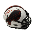 Josh Allen Autographed Buffalo Bills Lunar Eclipse Mini Helmet Beckett product image 1, provided for visual reference and