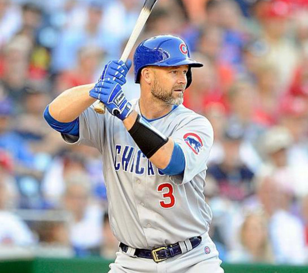 David Ross Chicago Cubs Official MLB Majestic Jersey gray product image 4
