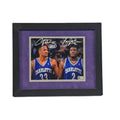Larry Johnson & Alonzo Mourning Autographed Charlotte Hornets Side by Side Framed 8x10 Beckett product image 1, provided for