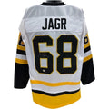 Jaromir Jagr Autographed Pittsburgh Penguins White Jersey Beckett product image 1, provided for visual reference and product
