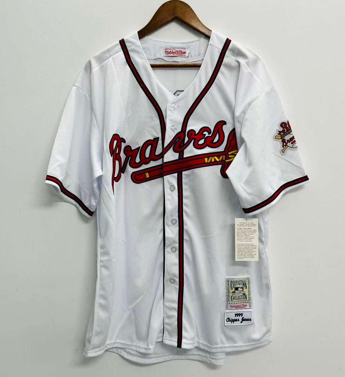 Chipper Jones YOUTH KIDS Atlanta Braves jersey Mitchell & product image 2
