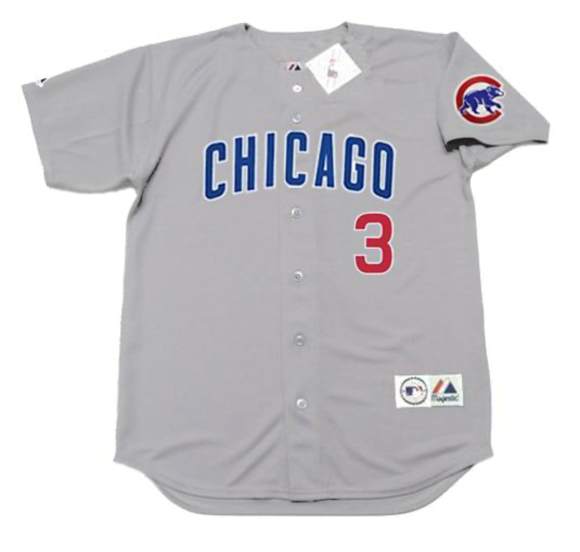 David Ross Chicago Cubs Official MLB Majestic Jersey gray product image 2