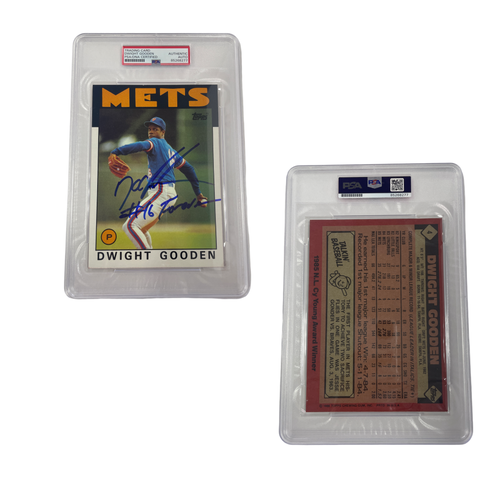 1986 Doc Gooden Topps Jumbo #4 #16 Forever Inscription PSA Auto Authentic product image 1, provided for visual reference and