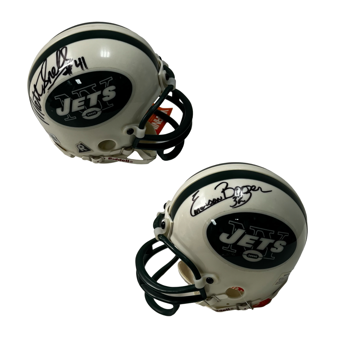 Emerson Boozer & Matt Snell Autographed New York Jets Speed Mini Helmet Beckett product image 1, provided for visual