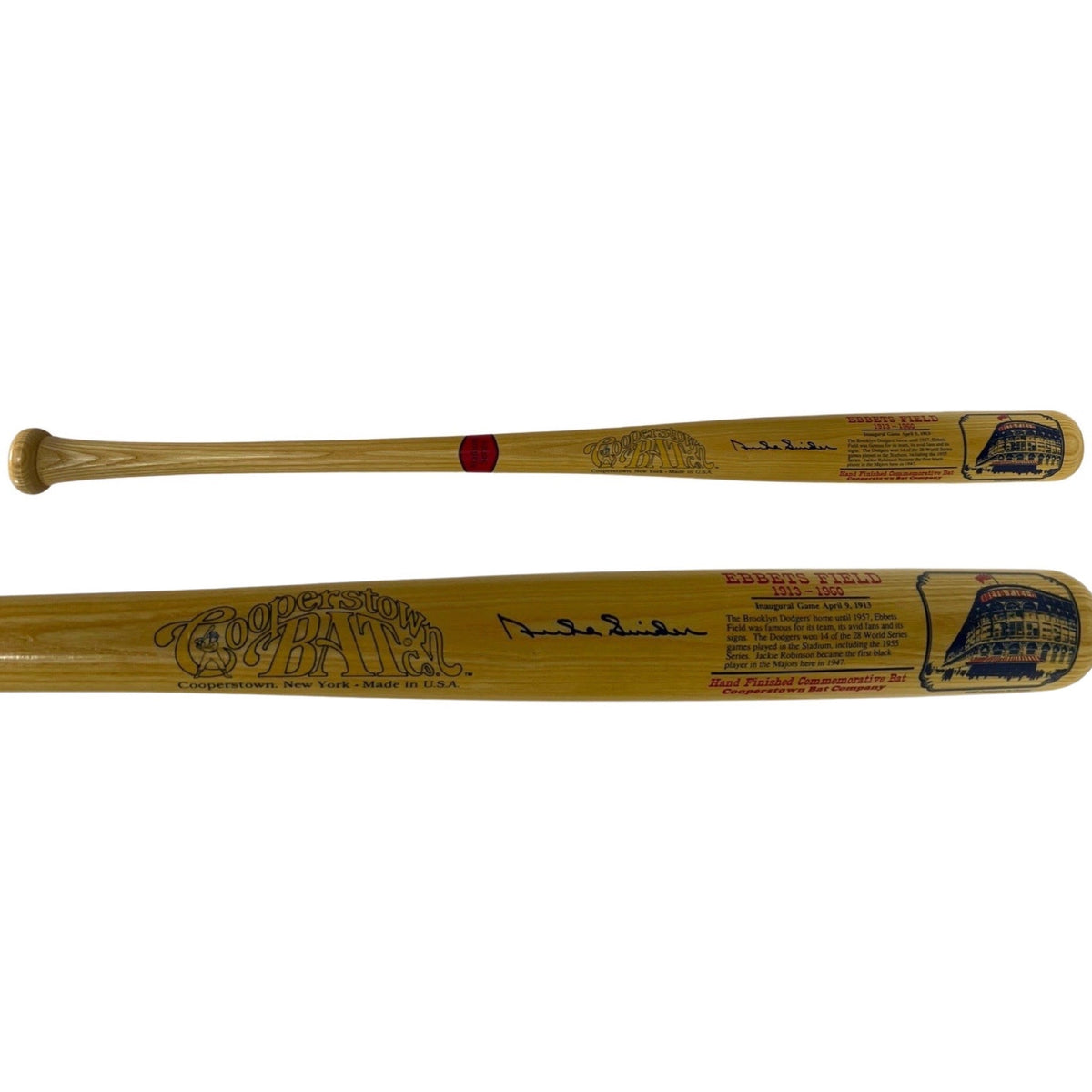 Duke Snider Autographed Cooperstown Bat Beckett product image 1, provided for visual reference and product detail review