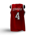 Larry Johnson Autographed UNLV Rebels Red Jersey PSA product image 1, provided for visual reference and product detail review