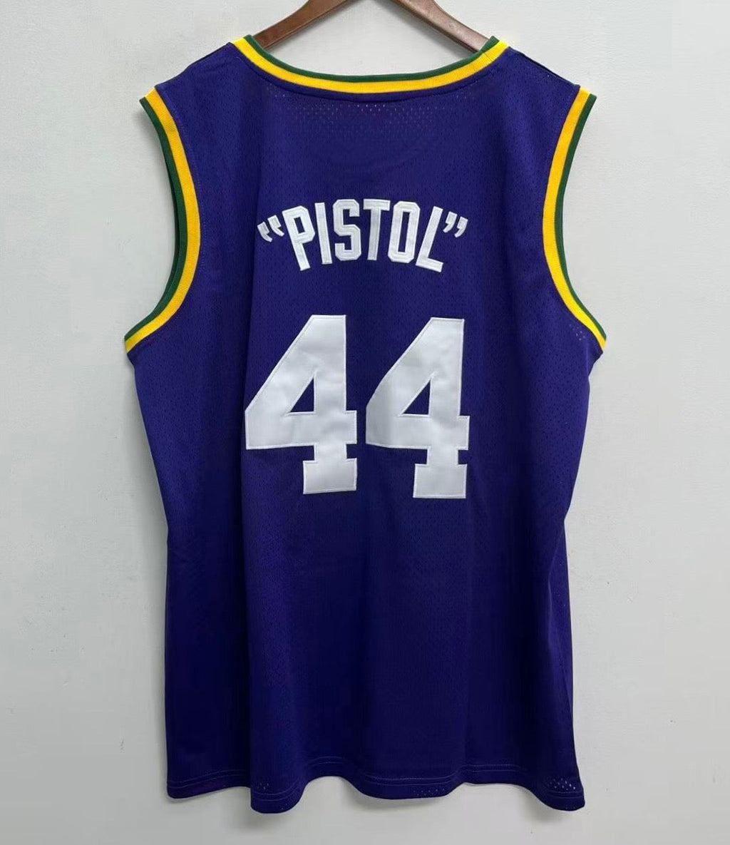 Pistol Pete Maravich Utah Jazz Official NBA Jersey Mitchell product image 1