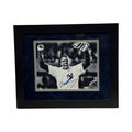 Doc Gooden Autographed New York Yankees No Hitter Edit B&W 8x10 Steiner CX - Framed product image 1, provided for visual