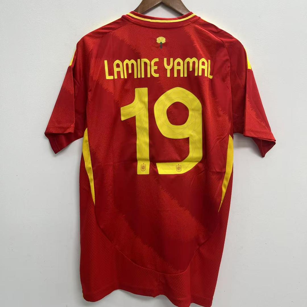 Lamine Yamal #19 Nike Spain España Soccer Futbol Jersey product image 1