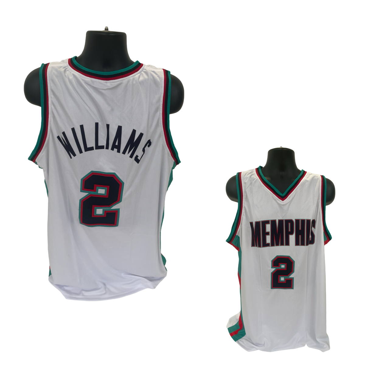 Jason Williams Unsigned Memphis Grizzlies White Custom Jersey Size XL product image 1, provided for visual reference and