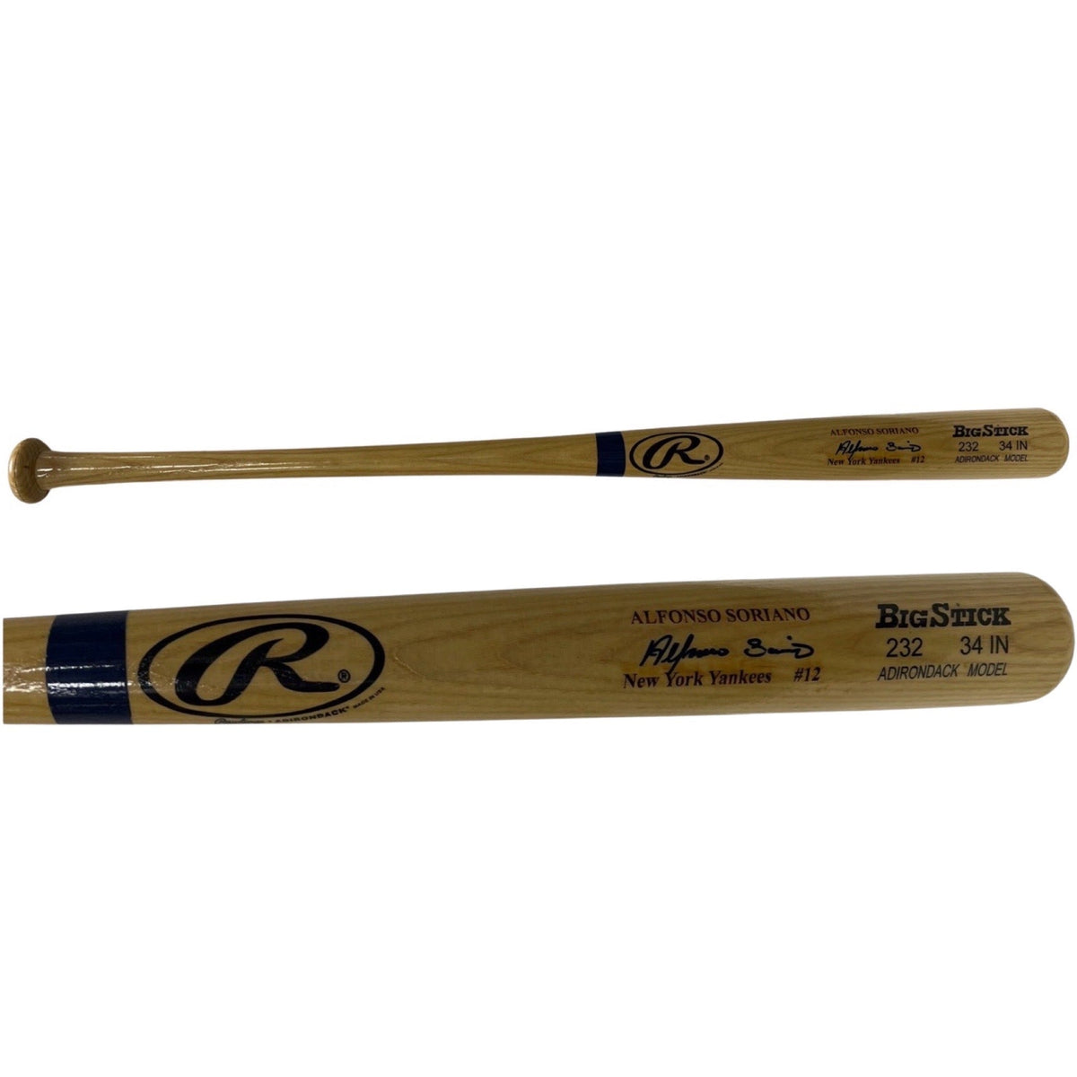 Alfonso Soriano Autographed New York Yankees Rawlings Big Stick Beckett product image 1, provided for visual reference and