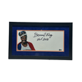 Bernard King Autographed New York Knicks Horizontal "HOF 2013" Inscribed 8x18 Beckett - Framed product image 1, provided for