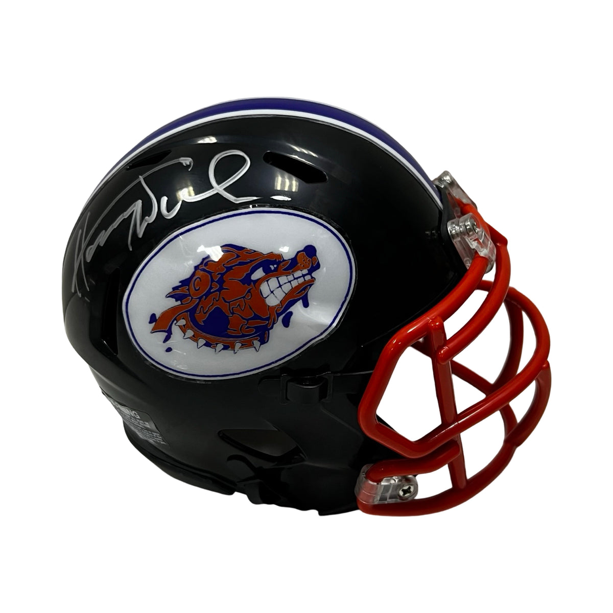 Henry Winkler Autographed The Waterboy Black Mini Helmet Beckett product image 1, provided for visual reference and product