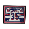 Mike Richter Autographed New York Rangers Authentic Jersey Horizontal Steiner - Framed product image 1, provided for visual