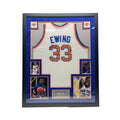 Patrick Ewing Autographed New York Knicks Framed White Custom Jersey Steiner CX product image 1, provided for visual
