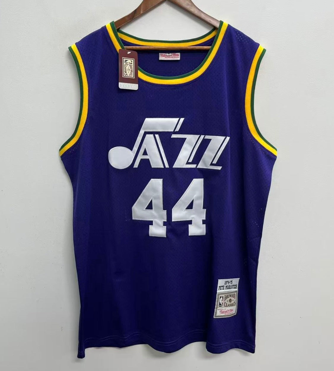 Pistol Pete Maravich Utah Jazz Official NBA Jersey Mitchell product image 2