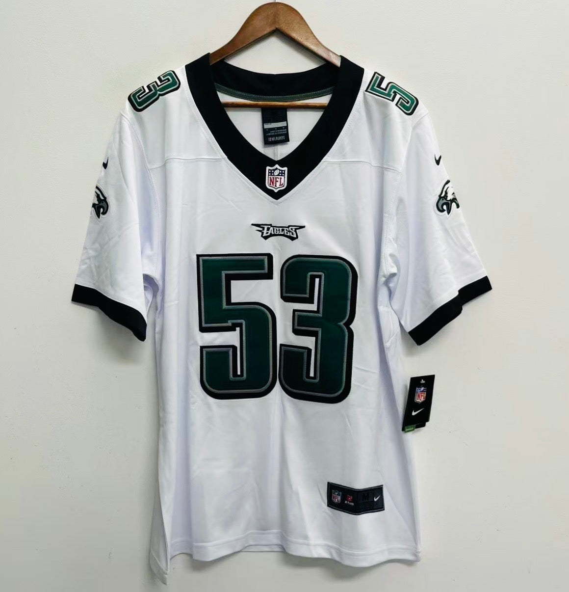 Zack Baun Philadelphia Eagles official NFL Nike Jersey white product image 2