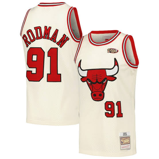 Dennis Rodman Chicago Bulls Official NBA Jersey Mitchell & product image 1