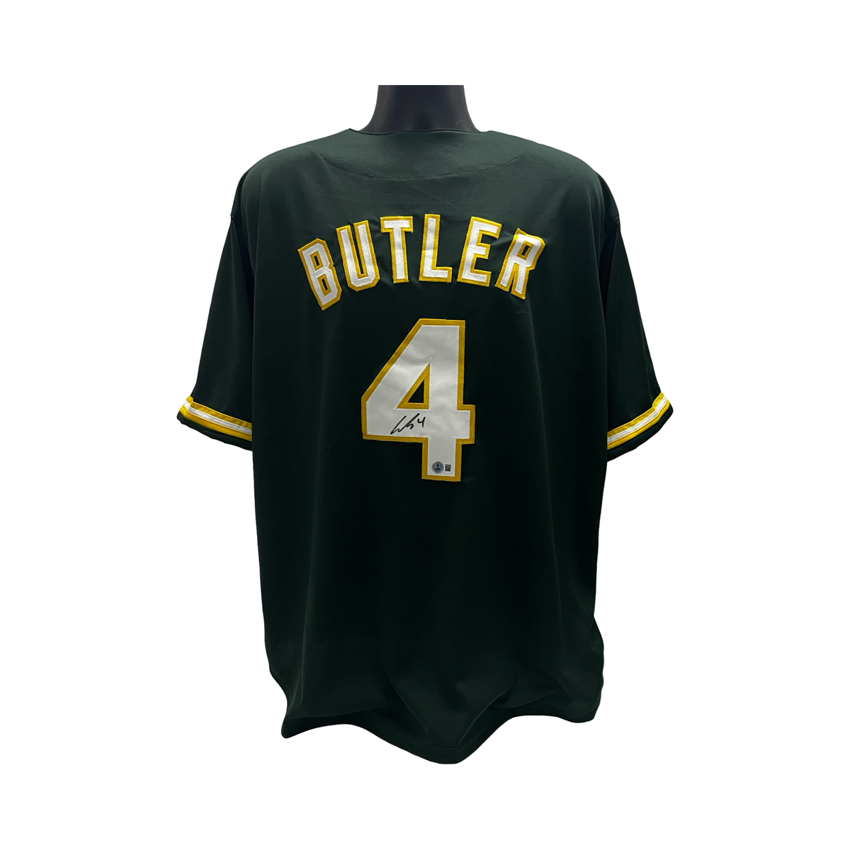 Lawrence Butler Autographed Athletics Green Jersey Beckett product image 1, provided for visual reference and product detail