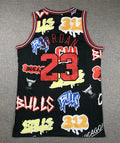 Michael Jordan Chicago Bulls Graffiti Jersey made by product image 1