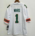 Cam Ward Miami Hurricanes Official NCAA Adidas Jersey white product image 1