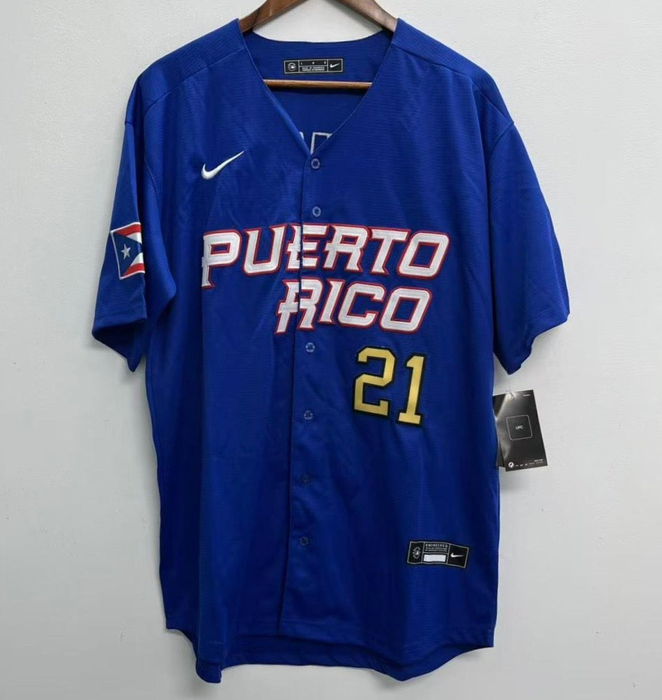 Roberto Clemente YOUTH KIDS Puerto Rico Official Nike Jersey product image 2
