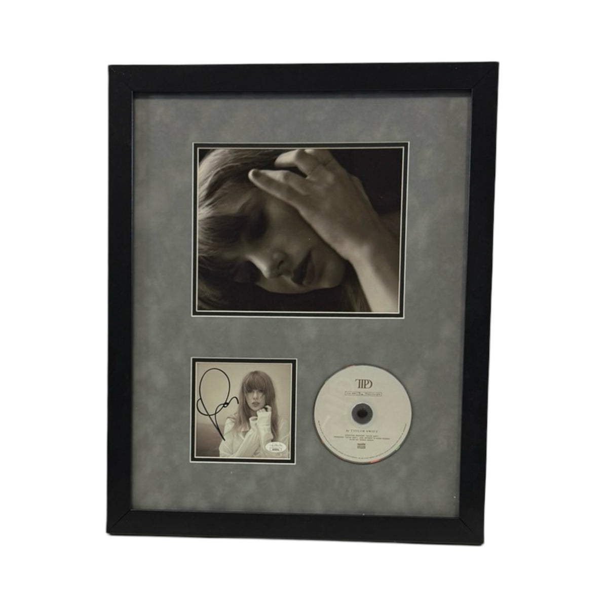 Taylor Swift Autographed Cut & Framed CD 11x14 Frame Side View JSA product image 1, provided for visual reference and
