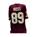 Santana Moss Autographed Washington Commanders Maroon Jersey Steiner CX product image 1, provided for visual reference and