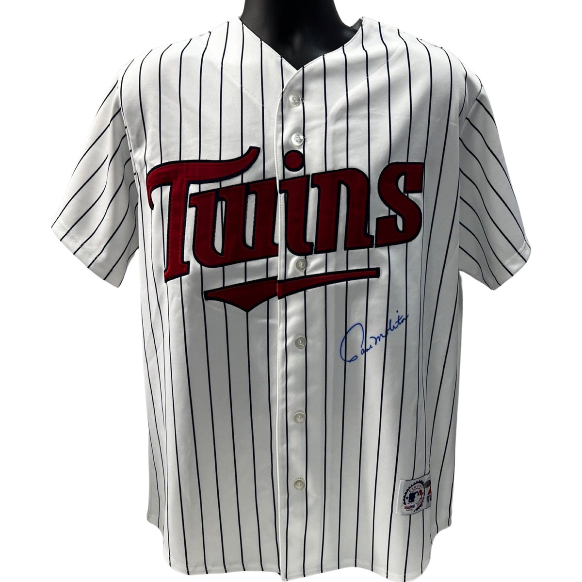 Paul Molitor Autographed Minnesota Twins Majestic Pinstripe Jersey PSA product image 1, provided for visual reference and