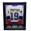 Bryan Trottier Autographed New York Islanders White Jersey "HOF 97, Stanley Cups 80 81 82 83, 524 Goals, NHL 100, Calder