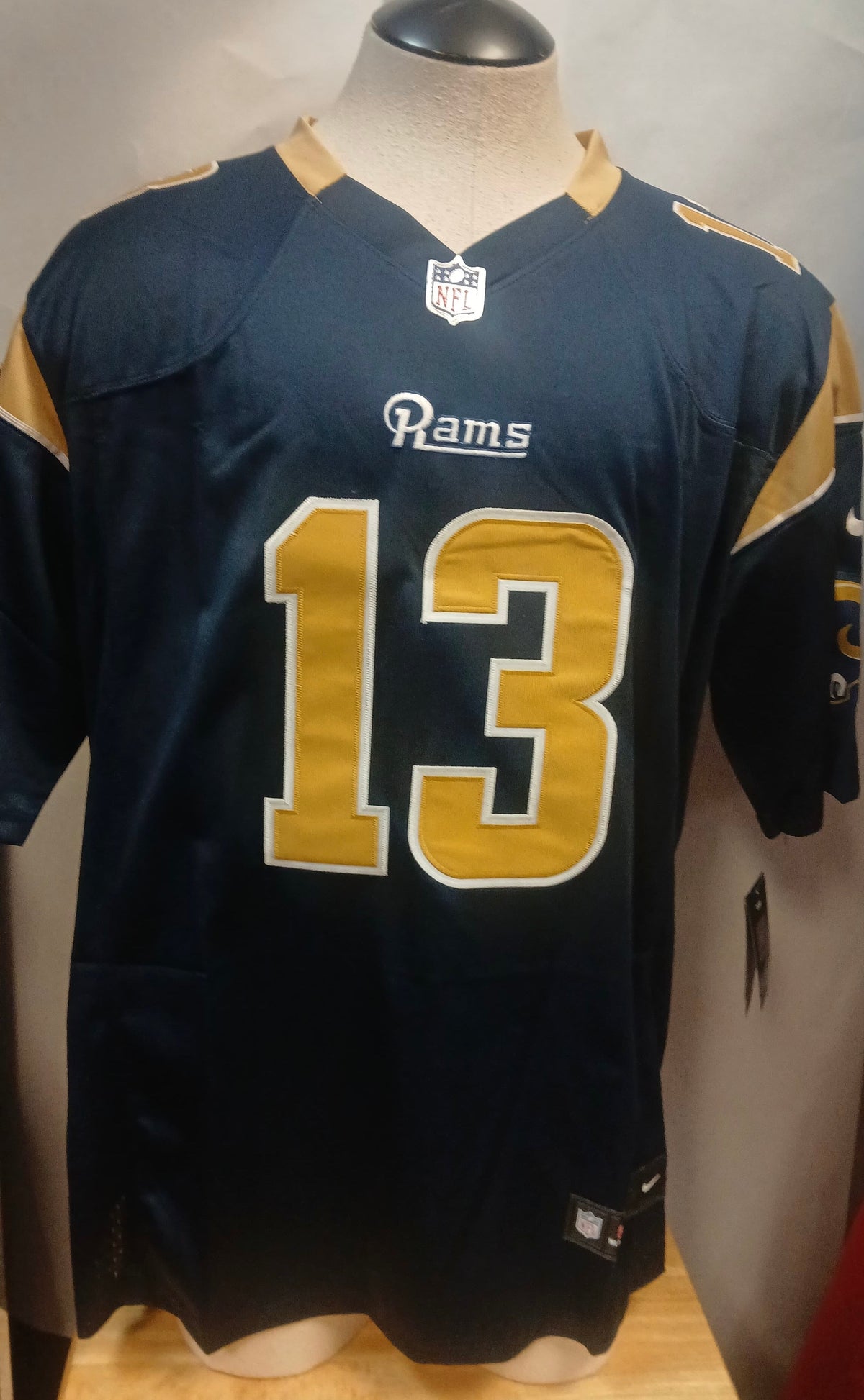 Kurt Warner Rams autographed Nike jersey COA photo signing product image 2