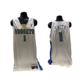 J.R. Smith Game Used NBA 2007/08 Denver Nuggets White Jersey product image 1, provided for visual reference and product
