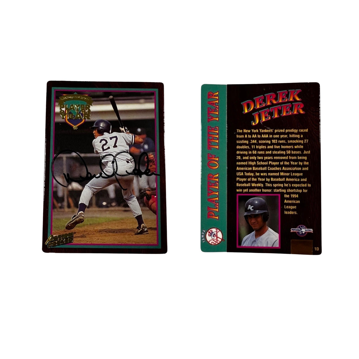1995 Action Packed 24k Gold #1D Derek Jeter product image 1, provided for visual reference and product detail review