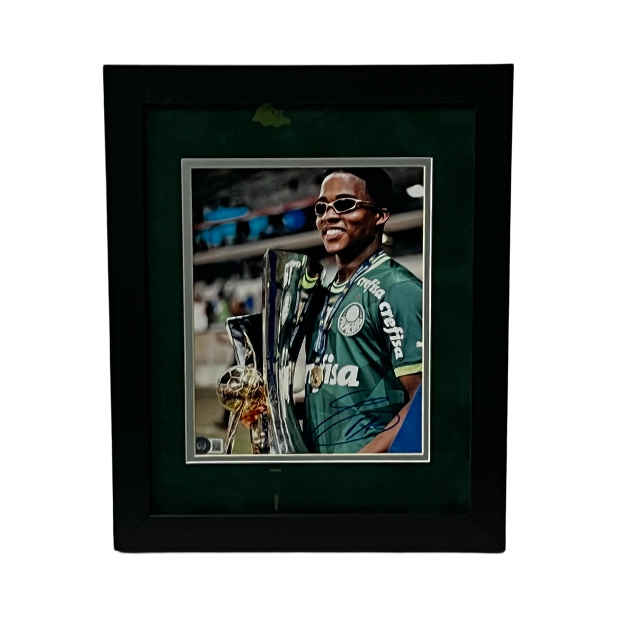 Endrick Moreira Autographed Palmeiras Framed 8x10 Beckett product image 1, provided for visual reference and product detail