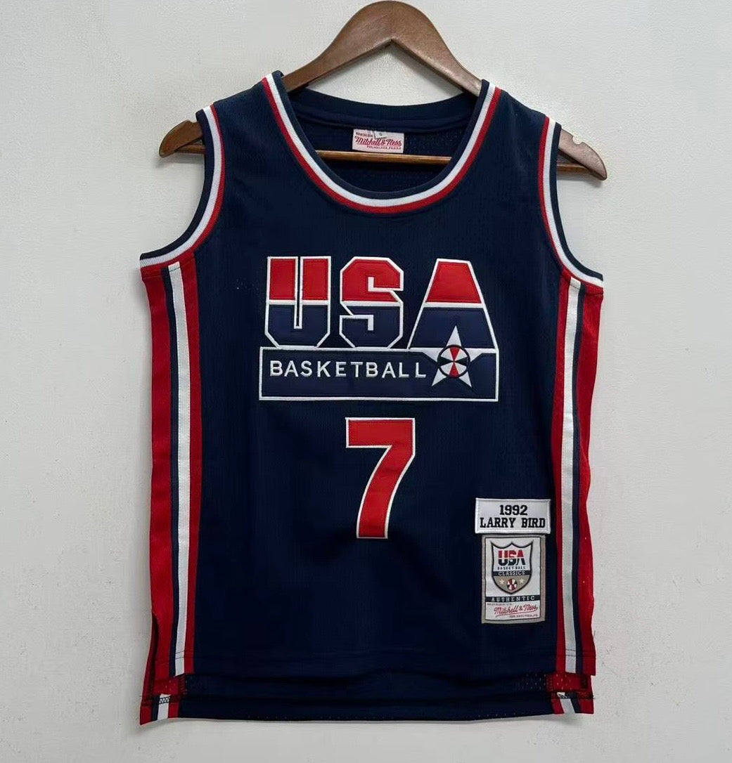 Larry Bird YOUTH KIDS USA Basketball Olympic Mitchell & product image 2