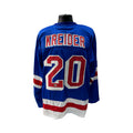 Chris Kreider Autographed New York Rangers Blue Jersey Beckett product image 1, provided for visual reference and product