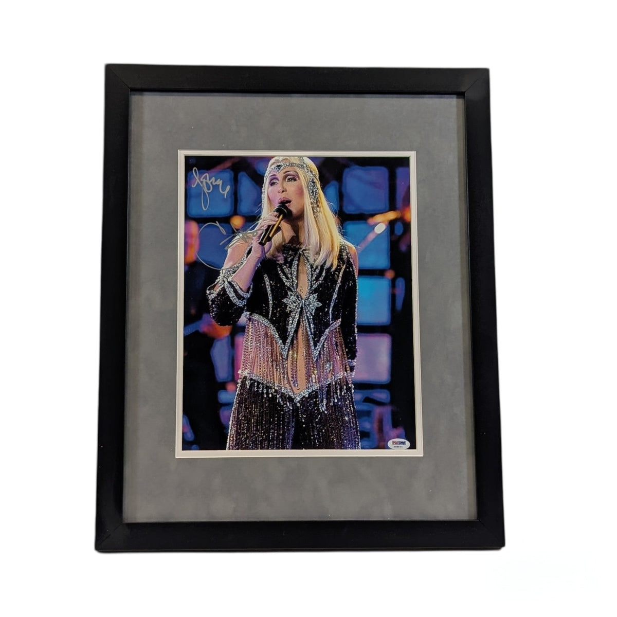 Cher Autographed Close-Up Framed 11x14 PSA product image 1, provided for visual reference and product detail review