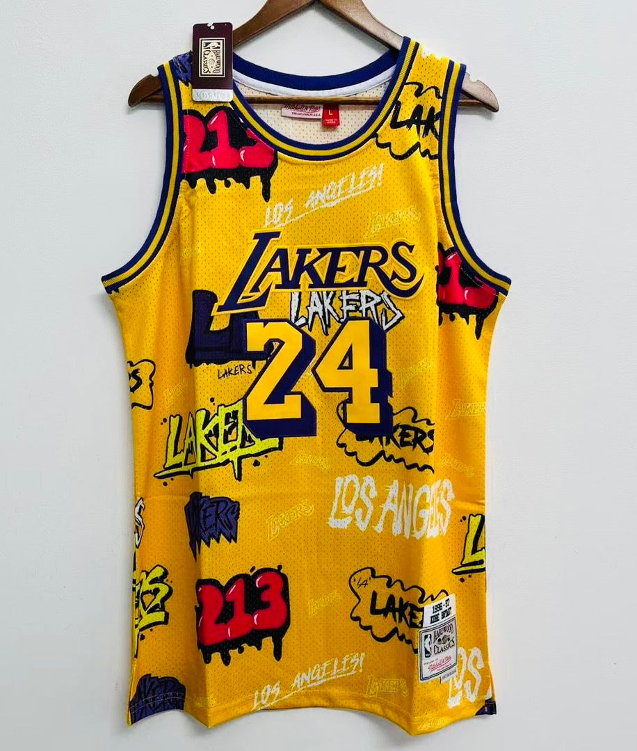Kobe Bryant Los Angeles Lakers Graffiti Jersey made by product image 2