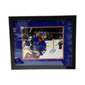 Vincent Trocheck Autographed New York Rangers Blue Jersey Smile 11x14 Steiner CX - Framed product image 1, provided for