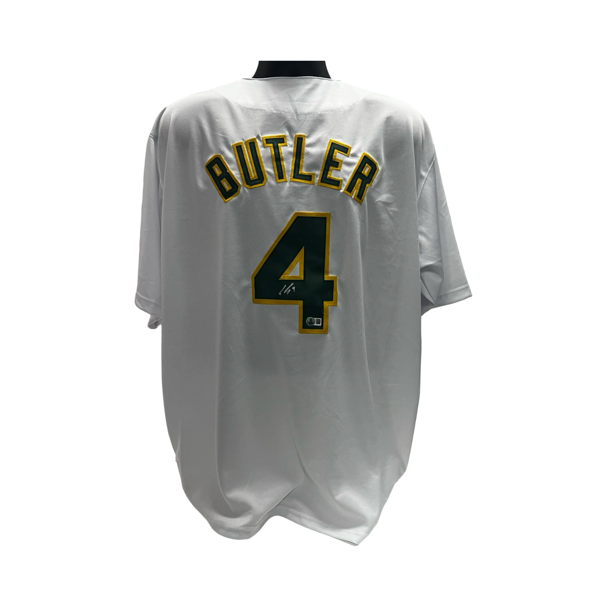 Lawrence Butler Autographed Athletics White Jersey Beckett product image 1, provided for visual reference and product detail