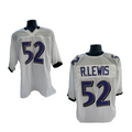 Ray Lewis Unsigned Baltimore Ravens White Jersey product image 1, provided for visual reference and product detail review