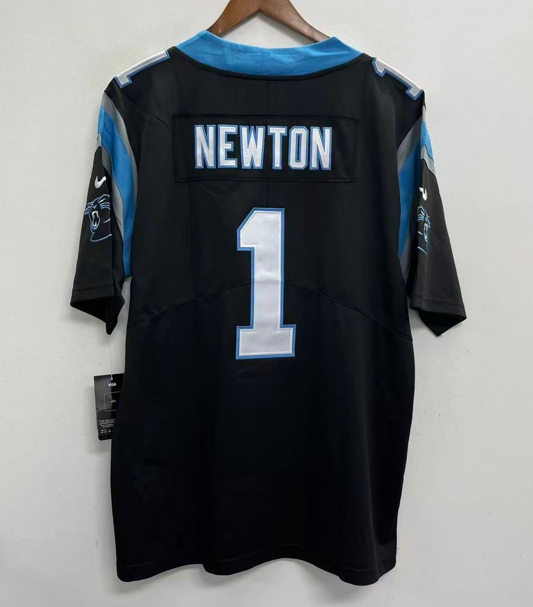 Cam Newton Carolina Panthers Official NFL NIKE Jersey black product image 1