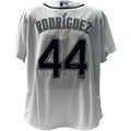 Julio Rodríguez Autographed Seattle Mariners White Nike Replica Jersey Beckett product image 1, provided for visual