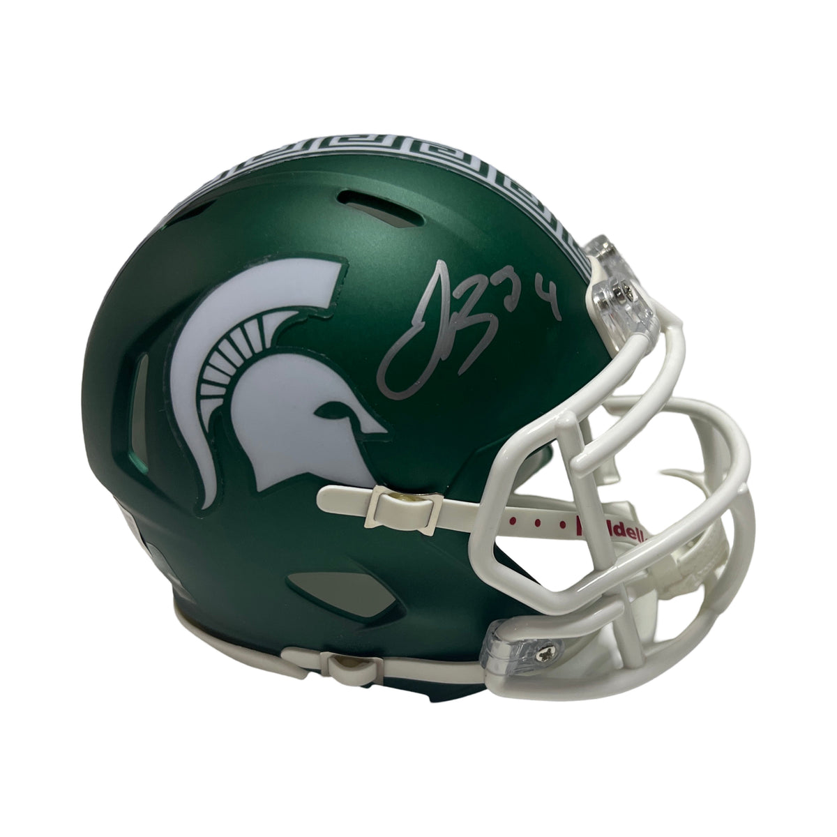 Le'Veon Bell Autographed Michigan State Speed Mini Helmet Beckett product image 1, provided for visual reference and product