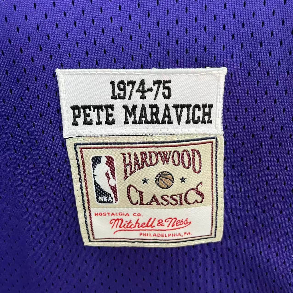 Pistol Pete Maravich Utah Jazz Official NBA Jersey Mitchell product image 3