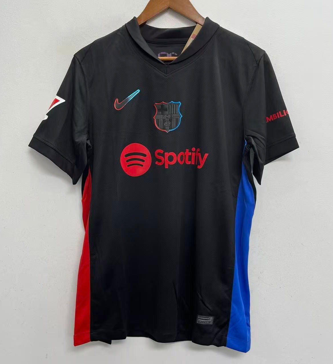 Lamine Yamal #19 Nike Barcelona Soccer Futbol Jersey black product image 2