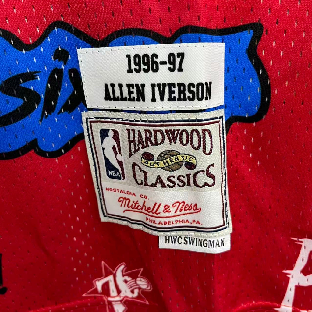 Allen Iverson Philadelphia 76ers Graffiti Jersey made by product image 6