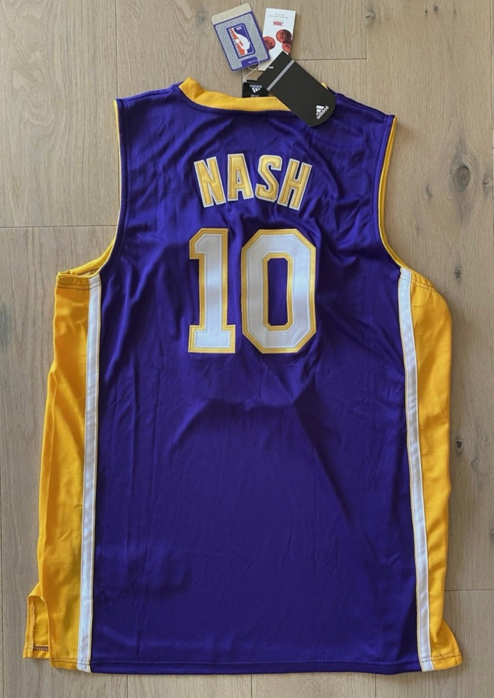 Steve Nash Los Angeles Lakers Official NBA Adidas Jersey product image 1