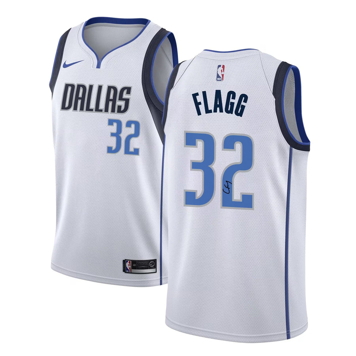 Cooper Flagg Dallas Mavericks Official NBA Nike Jersey white product image 1