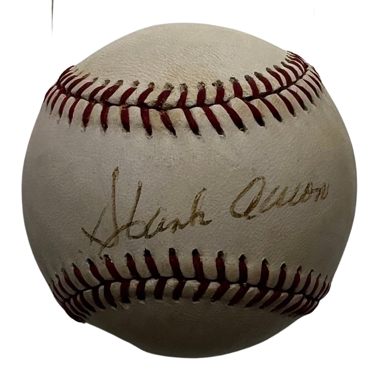Hank Aaron Autographed Official National League Baseball JSA product image 1, provided for visual reference and product